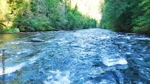 McKenzie River Blue Water Aerial Drone Oregon