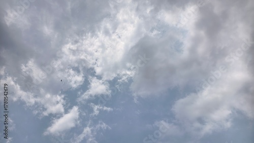 Expansive Sky Filled with Clouds on an Overcast Day