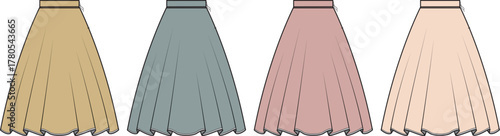 Fashionable Skirts A Stylish Array of Colors and Designs for Every Wardrobe and Occasion