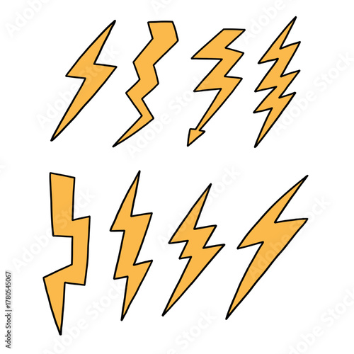 Lightning Bolt Pop Art Set