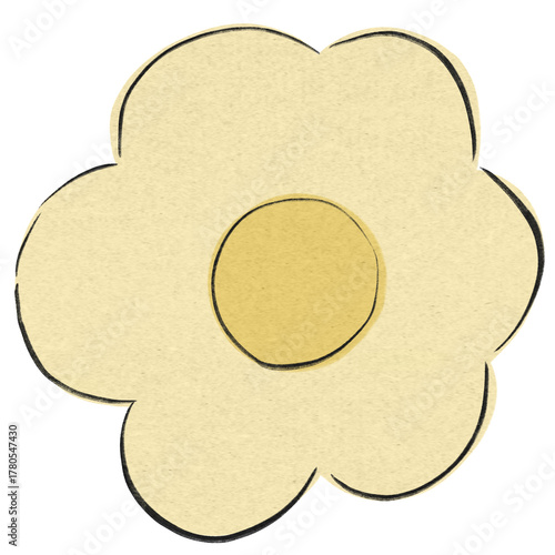 Pastel Flower Line Icon Set – Minimal Outlined Floral Elements for Creative Design Projects