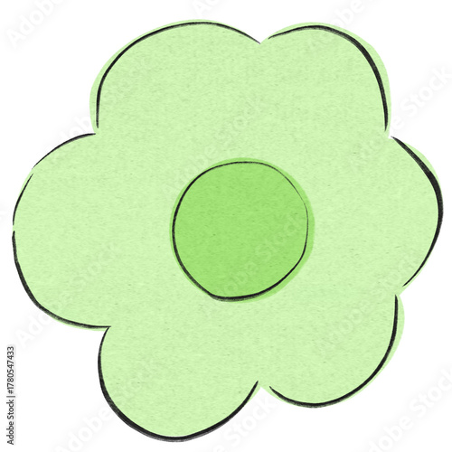 Pastel Flower Line Icon Set – Minimal Outlined Floral Elements for Creative Design Projects