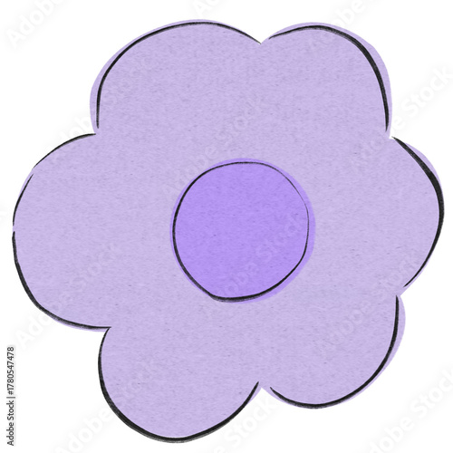 Pastel Flower Line Icon Set – Minimal Outlined Floral Elements for Creative Design Projects