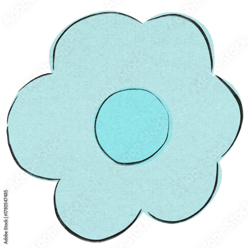 Pastel Flower Line Icon Set – Minimal Outlined Floral Elements for Creative Design Projects