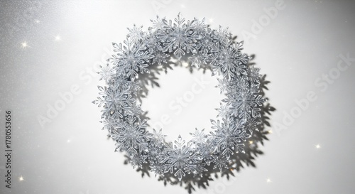 Crystal Snowflake Wreath