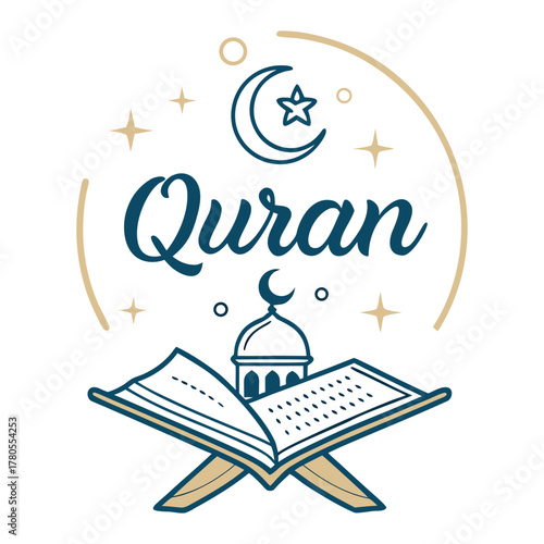 Arabic Quran Book Illustration