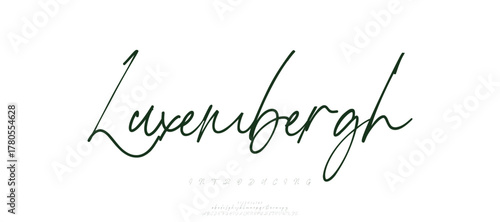 incomplete calligraphy alphabet capital lettering a to z font family