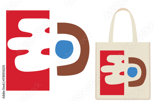 Tezza tote bag design illustration