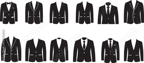 Men’s Suit and Blazer Silhouettes Set