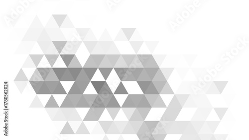 Abstract white geometric background pattern with triangles, a futuristic vector illustration for business and technology design concept