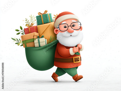 Santa helper cartoon