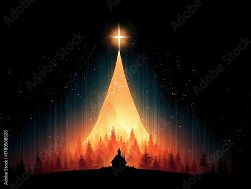 the star on a Christmas tre...