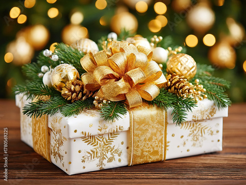 wrapped Christmas parcel
