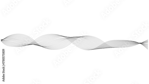 Thin line wavy abstract vector background