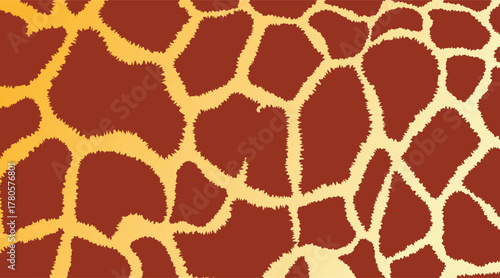 Seamless giraffe skin pattern texture for nature and wildlife background design