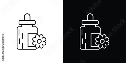 Bach flowers icon logotype designs. modern icon design set