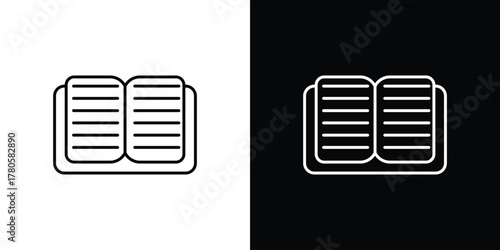 Book icon logotype designs. modern icon design set