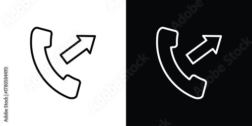 Call outgoing icon logotype designs. modern icon design set