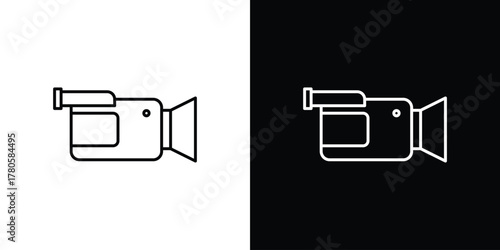 Camcorder icon logotype designs. modern icon design set