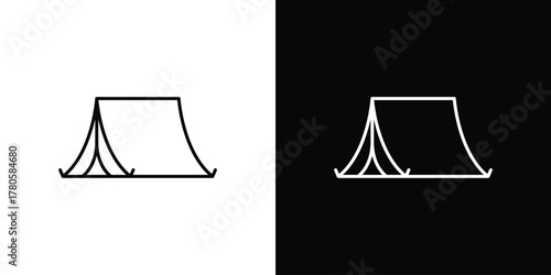 Camping icon logotype designs. modern icon design set