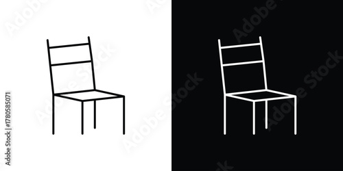 Chair icon logotype designs. modern icon design set