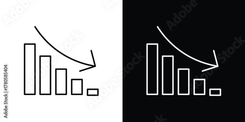 Chat arrow down icon logotype designs. modern icon design set