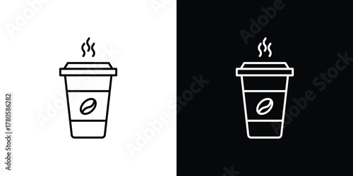 Coffee icon logotype designs. modern icon design set