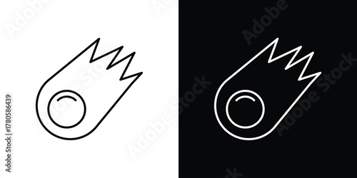 Comet icon logotype designs. modern icon design set