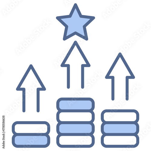 Competitive Edge Blue Icon