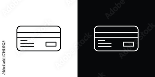 Credit card icon logotype designs. modern icon design set