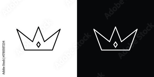 Crown icon logotype designs. modern icon design set