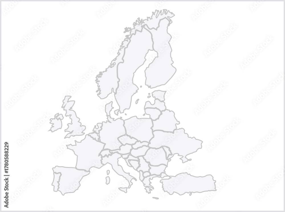 Fototapeta premium map of europe