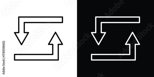 Exchange icon logotype designs. modern icon design set