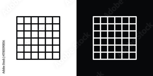 Grid icon logotype designs. modern icon design set