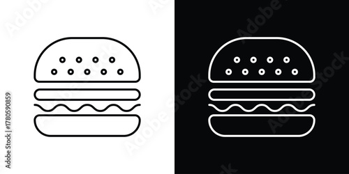 Hamburger icon logotype designs. modern icon design set