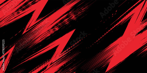 Grunge texture effect background. Distressed rough dark abstract textured. Black isolated on red. Graphic design element vintage style decoration concept grunge vector red black modern