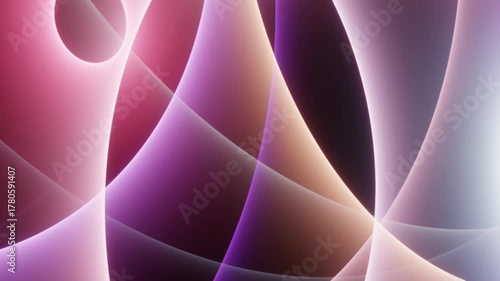 Abstract flowing curves and glowing lines background