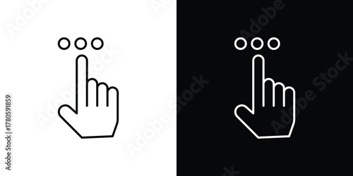 Interactive icon logotype designs. modern icon design set