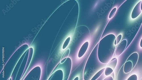 Abstract glowing lines moving slowly animation