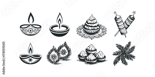 Traditional decorative items for festival celebration