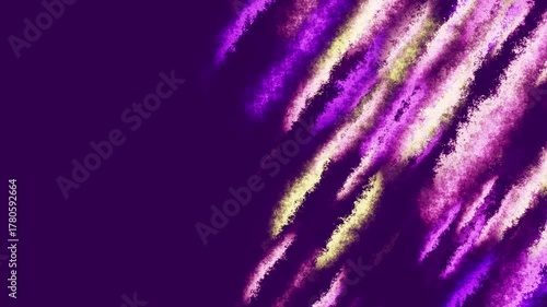 Purple and yellow energy streaks flowing diagonally