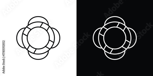 Life buoy icon logotype designs. modern icon design set
