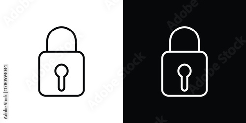 Lock icon logotype designs. modern icon design set