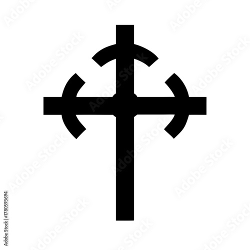 Christian cross vector