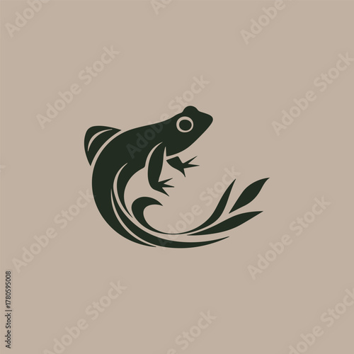 Silhouette style minimal tadpole t-shirt design featuring clean black vector art of a tiny tadpole, perfect for nature lovers, aquatic life enthusiasts, biology fans, minimalist art admirers, and mode