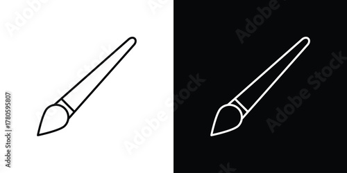 Paint brush icon logotype designs. modern icon design set