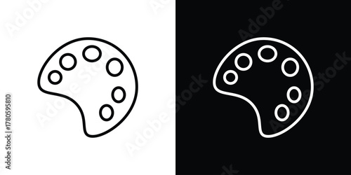 Palette icon logotype designs. modern icon design set