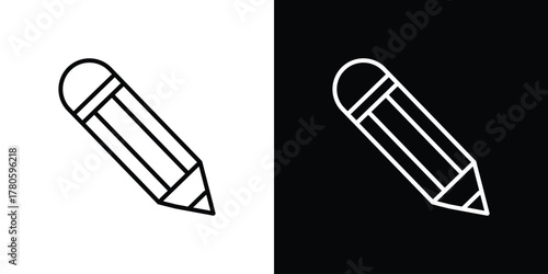 Pencil icon logotype designs. modern icon design set