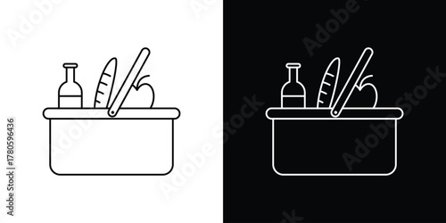 Picnic icon logotype designs. modern icon design set