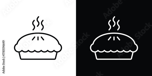 Pie icon logotype designs. modern icon design set